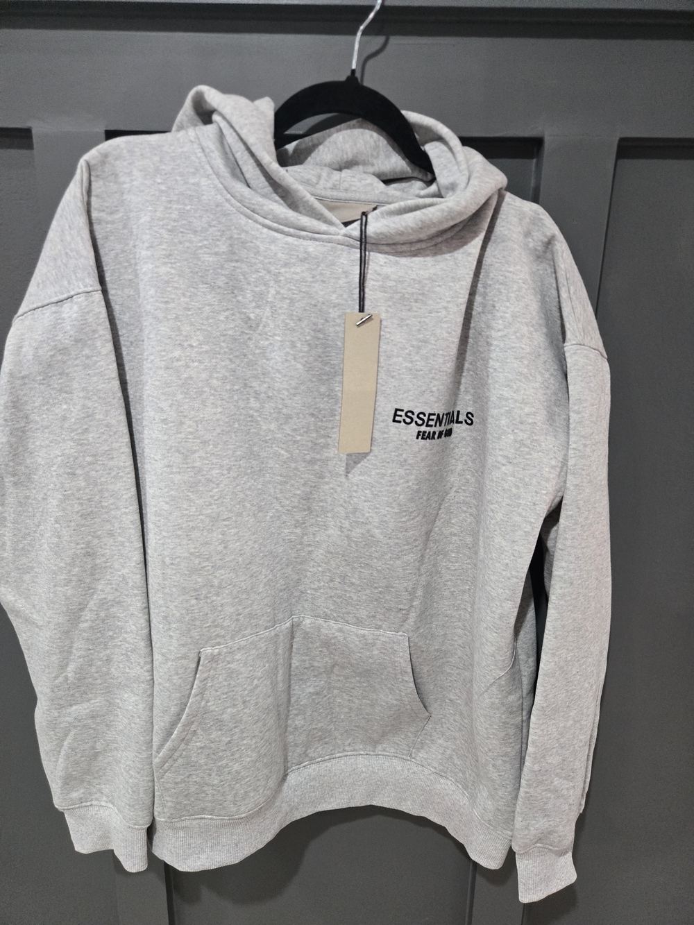 Fear of God Essentials Pullover Hoodie Heather Grey / Size XL NWT